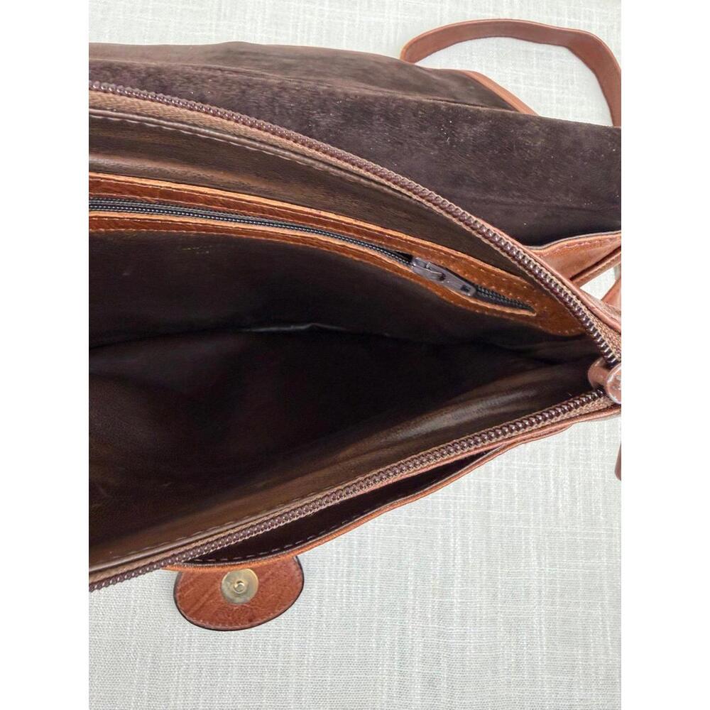 Vintage Brown Leather‎ Womens Shoulder Bag - Picture 4 of 9